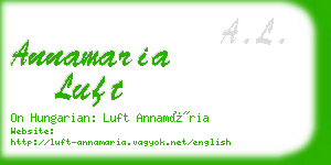 annamaria luft business card